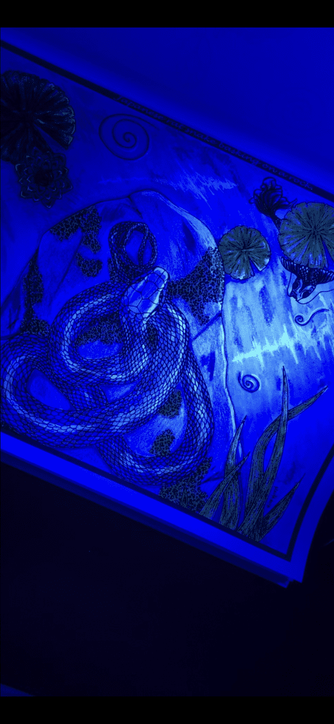 Black light and Ghost ink